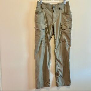 Duluth Trading Co Dry on the Fly Cargo Pants Khaki Beige 32x32 Utility Gorpcore